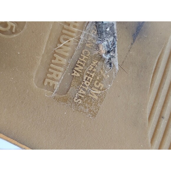 CS Women's 7.5 Cushionaire Tess Toe Loop Thong Sandal +Memory Foam in Tan EUC - Picture 6 of 7